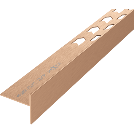 Mexen Line-B plinthe de sol en pente 120 cm droite, cuivre brossé - 186501120R