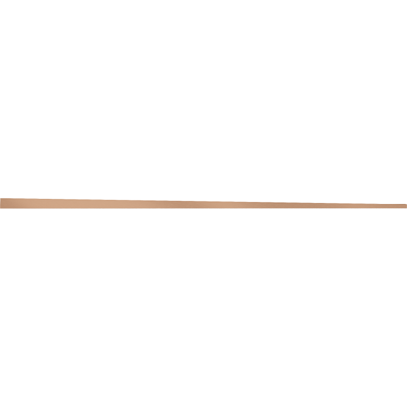 Mexen Line-B listwa spadkowa podłogowa 120 cm prawa, miedź szczotkowana - 186501120R