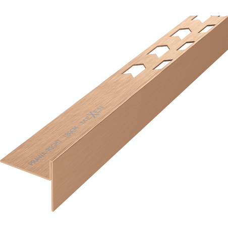 Mexen Line-B lattian kaltevalista 180 cm oikea, harjattu kupari - 186501180R