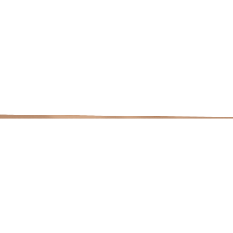 Mexen Line-B elenco del bordo inclinato a pavimento 180 cm destra, rame spazzolato - 186501180R