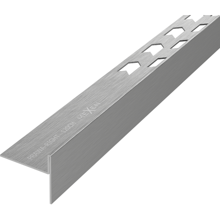 Mexen Line-B lattian kaltevalista 120 cm oikea, harjattu gun gray - 186601120R