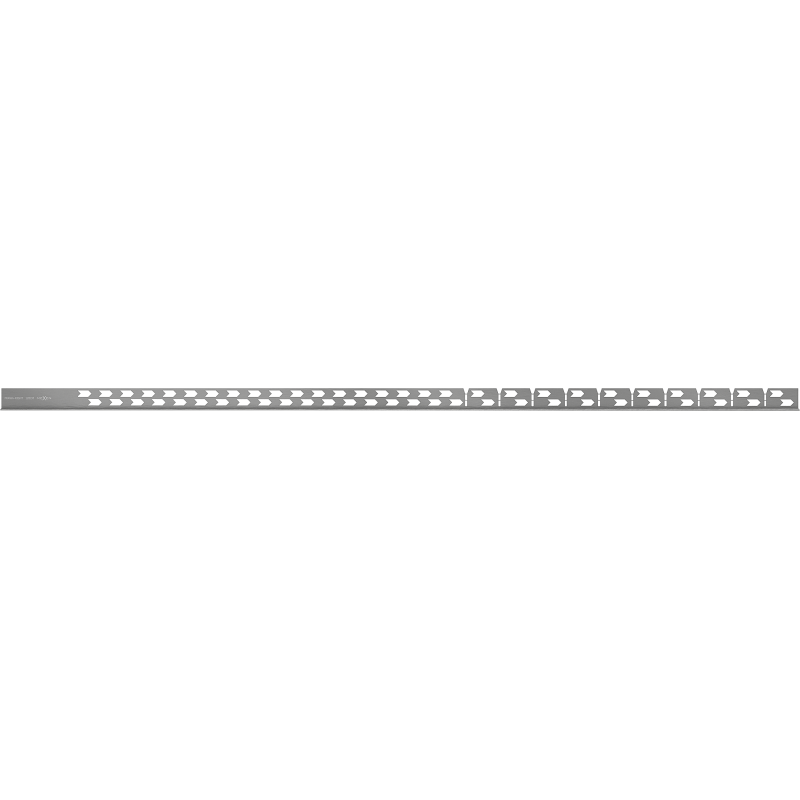 Mexen Line-B Boden-Abschlussleiste 120 cm rechts, Gun Grey gebürstet - 186601120R