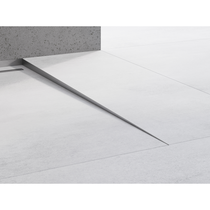 Mexen Line-B eindprofiel vloer 120 cm rechts, geborsteld gun grijs - 186601120R