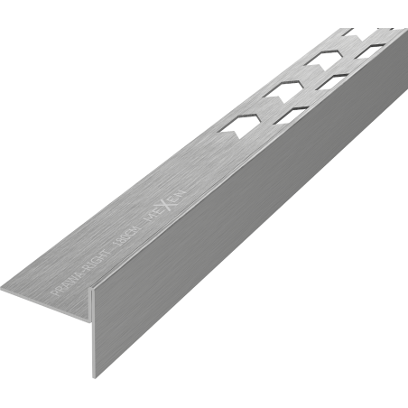Mexen Line-B Fußboden-Abschlussleiste 180 cm rechts, gebürstet Gun Gray - 186601180R