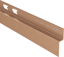 Mexen Line-B πλαϊνή λωρίδα τοίχου 120 cm αριστερή, χαλκός βουρτσισμένος