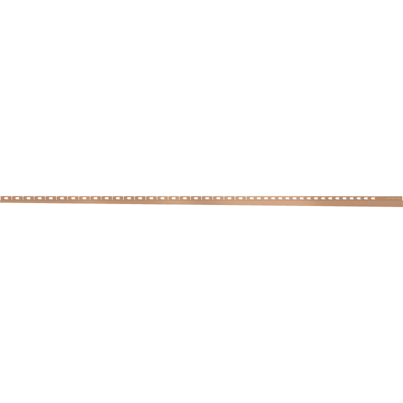 Mexen Line-B Wandabschlussschiene 180 cm links, gebürstetes Kupfer - 186502180L