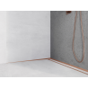 Mexen Line-B Wandabschlussschiene 180 cm links, gebürstetes Kupfer - 186502180L