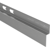 Mexen Line-B borde descendente adosado a la pared 120 cm izquierdo, gris pistola cepillado - 186602120L