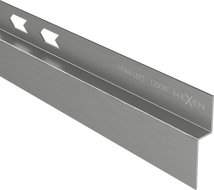 Mexen Line-B borde descendente adosado a la pared 120 cm izquierdo, gris pistola cepillado - 186602120L