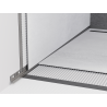 Mexen Line-B listwa spadkowa przyścienna 120 cm lewa, gun gray szczotkowany - 186602120L