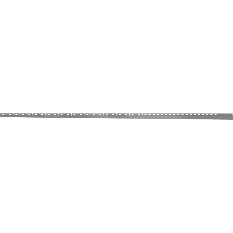 Mexen Line-B rodapé inclinado de parede 180 cm esquerdo, cinza metalizado escovado - 186602180L