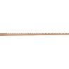 Mexen Line-B vägganslutande lutningslist 120 cm höger, borstad koppar - 186502120R