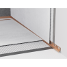 Mexen Line-B Wandabschlussleiste 180 cm rechts, gebürstetes Kupfer - 186502180R