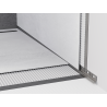 Mexen Line-B Wandabschlussleiste 120 cm rechts, gebürstetes Gun Gray - 186602120R