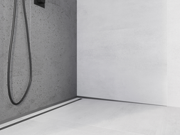 Mexen Line-B παραπέτασμα τοίχου 120 cm δεξί, gun gray βουρτσισμένο - 186602120R