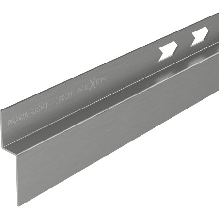 Mexen Line-B Wand-Duschleiste 180 cm rechts, gun gray gebürstet - 186602180R