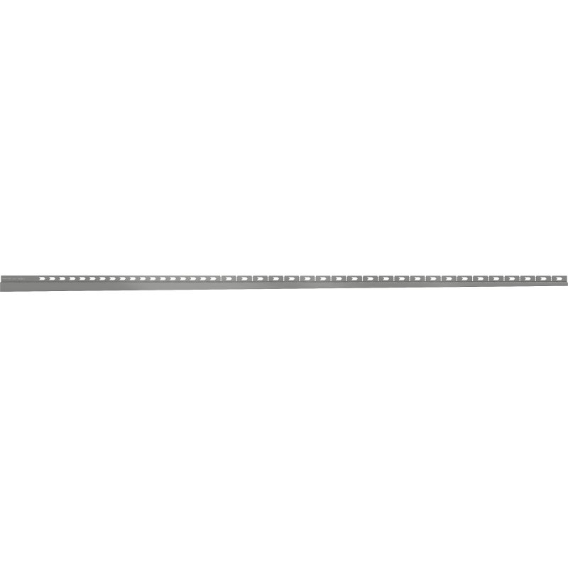 Mexen Line-B muurflenslijst 180 cm rechts, geborsteld schietgrijs - 186602180R