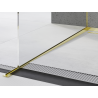 Mexen Line-B lista de caída para vidrio 120 cm izquierda, dorada - 185004120L