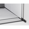 Mexen Line-B listello inclinato a parete 120 cm destro, nero - 187002120R