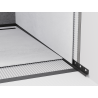 Mexen Line-B liste d'écoulement murale 180 cm droite, noire - 187002180R
