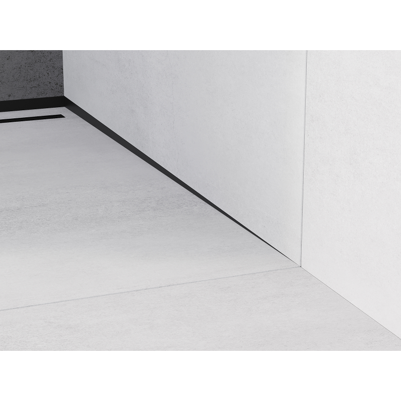 Mexen Line-B liste d'écoulement murale 180 cm droite, noire - 187002180R