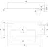 Mexen Uni clip di fissaggio superiore - C9907-03