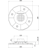Mexen UniB wspornik tarasowy regulowany pod legar 20-30 mm - C9901-020-030