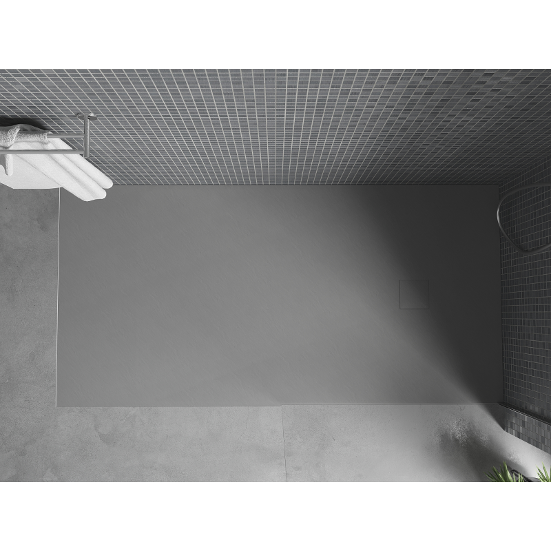 Mexen Bert brodzik prostokątny SMC 180 x 80 cm, szary - 4K618018