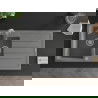 Mexen Andres fregadero de granito de 1,5 senos con escurridor y grifo de cocina Duero, gris - 6515-71-671600-71