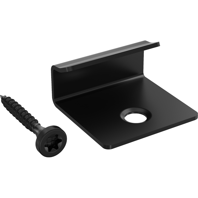 Mexen UniBase klips montażowy startowy do deski tarasowej + wkręt 4 x 30 mm (10 szt.)  - C9908-01