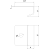Mexen UniBase klips montażowy startowy do deski tarasowej + wkręt 4 x 30 mm (10 szt.)  - C9908-01
