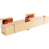Mexen Cube grifo de ducha termostático, oro rosa - 77250-60