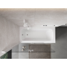 Mexen Mist parawan nawannowy 2-skrzydłowy lewy 120 x 150 cm, transparent, biały - 8A9-120-002-20-00-L