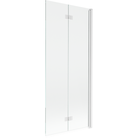 Mexen Mist parawan nawannowy 2-skrzydłowy prawy 80 x 150 cm, transparent, biały - 8A9-080-002-20-00-P