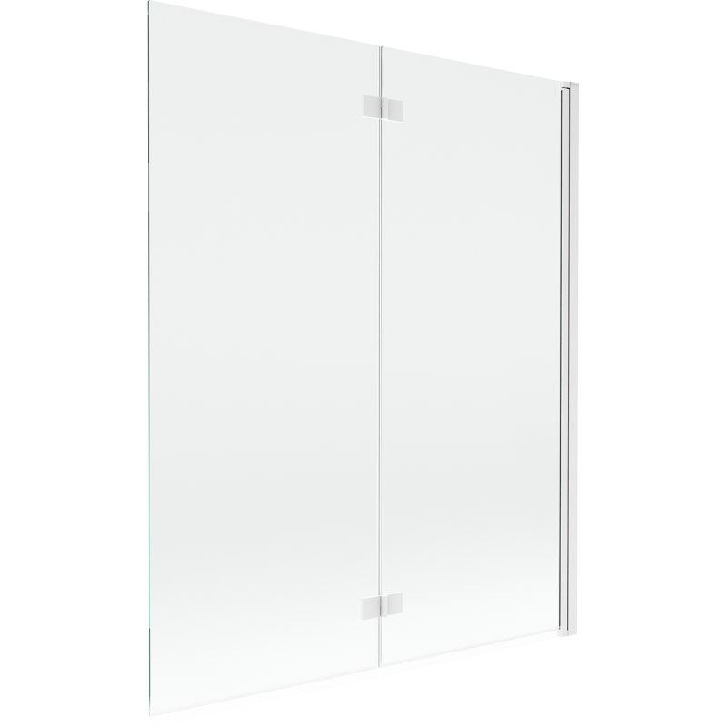 Mexen Mist parawan nawannowy 2-skrzydłowy prawy 140 x 150 cm, transparent, biały - 8A9-140-002-20-00-P