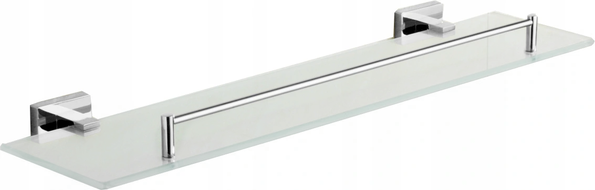 Mexen Arno zwevende glazen plank, chroom - 7020737-00