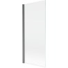 Mexen Mist parawan nawannowy 1-skrzydłowy 80 x 150 cm, transparent, gun metal - 8A9-080-001-95-00