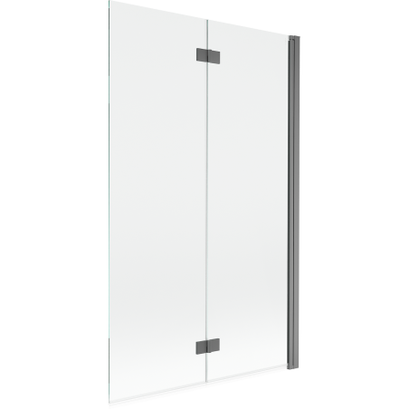Mexen Mist parawan nawannowy 2-skrzydłowy prawy 110 x 150 cm, transparent, gun metal - 8A9-110-002-95-00-P