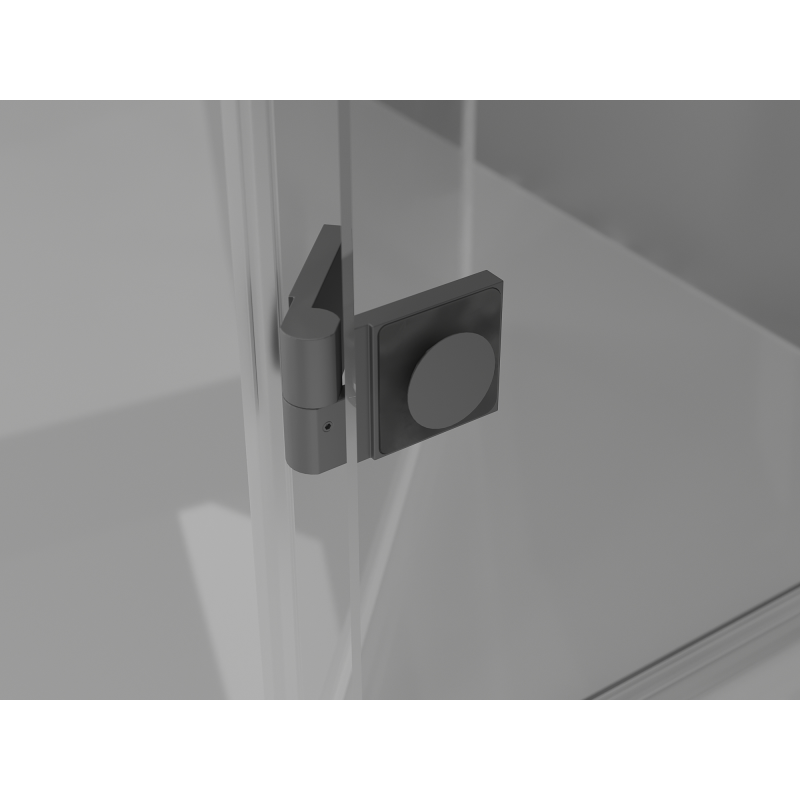 Mexen Mist parawan nawannowy 2-skrzydłowy prawy 120 x 150 cm, transparent, gun metal - 8A9-120-002-95-00-P