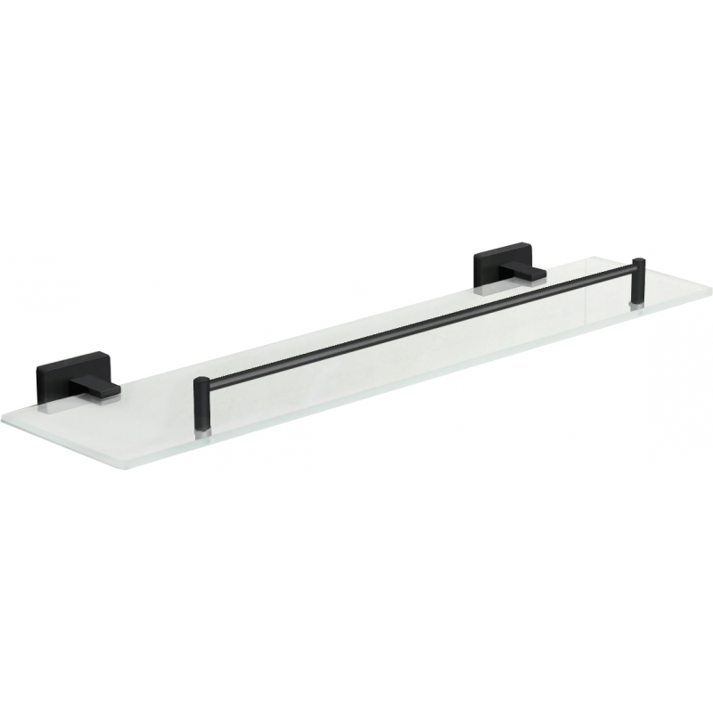 Mexen Arno hangende glazen plank, zwart - 7020737-70