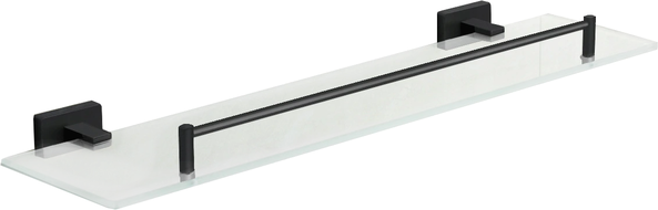 Mexen Arno hangende glazen plank, zwart - 7020737-70