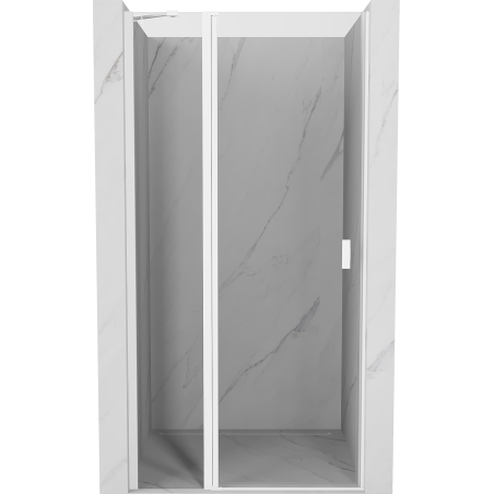 Mexen Mist drzwi prysznicowe uchylne 85 cm, transparent, białe - 8A4-085-000-20-00