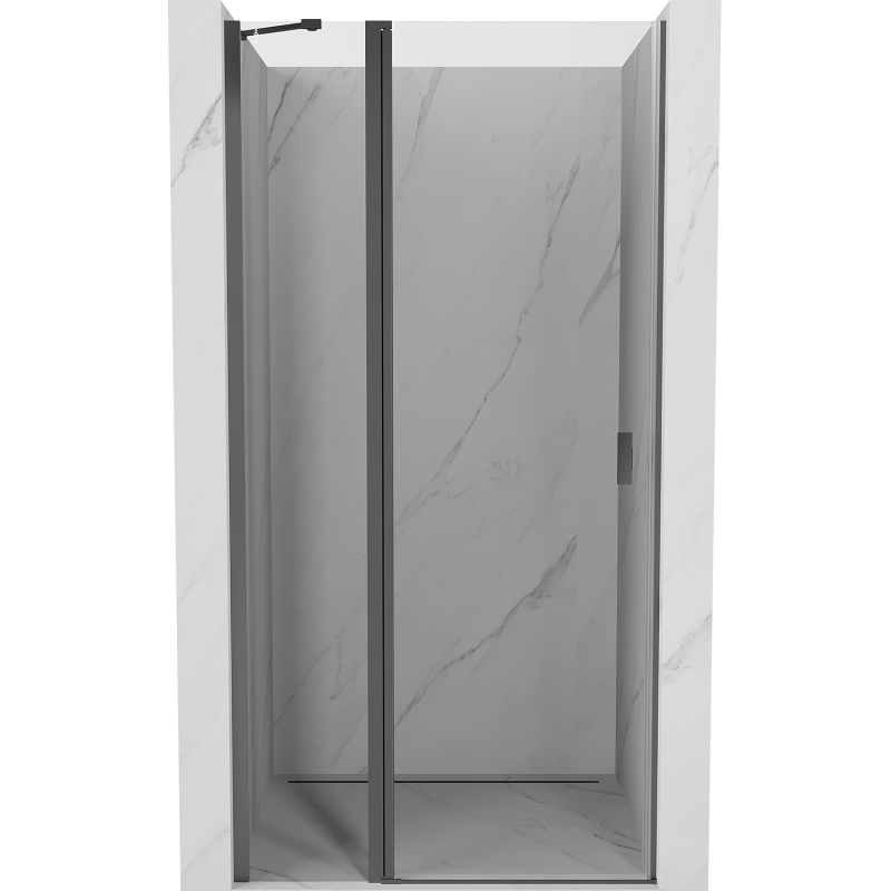 Mexen Mist drzwi prysznicowe uchylne 110 cm, transparent, gun metal - 8A4-110-000-95-00