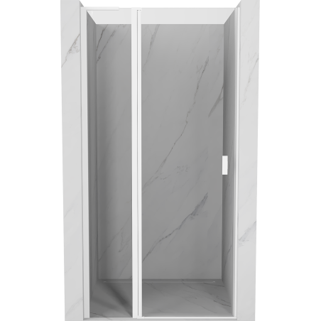 Mexen Mist L drzwi prysznicowe uchylne 105 cm, transparent, białe - 8A4L-105-000-20-00