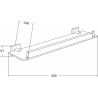 Mexen Rufo rippuv klaasriiul, must - 7050937-70