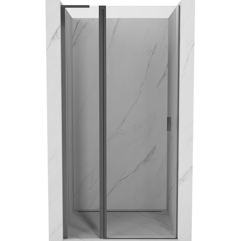 Mexen Mist L drzwi prysznicowe uchylne 120 cm, transparent, gun metal - 8A4L-120-000-95-00