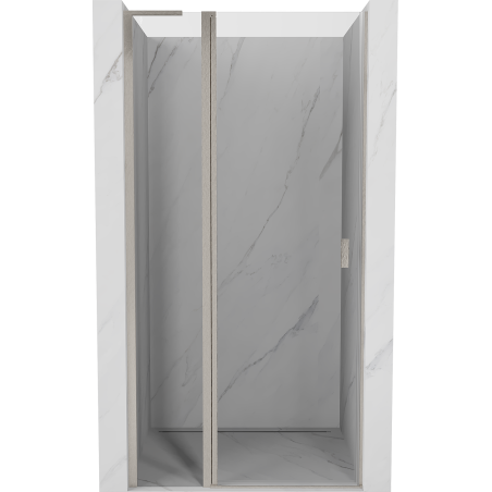 Mexen Mist L drzwi prysznicowe uchylne 115 cm, transparent, nikiel szczotkowany - 8A4L-115-000-97-00