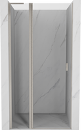 Mexen Mist L drzwi prysznicowe uchylne 115 cm, transparent, nikiel szczotkowany - 8A4L-115-000-97-00
