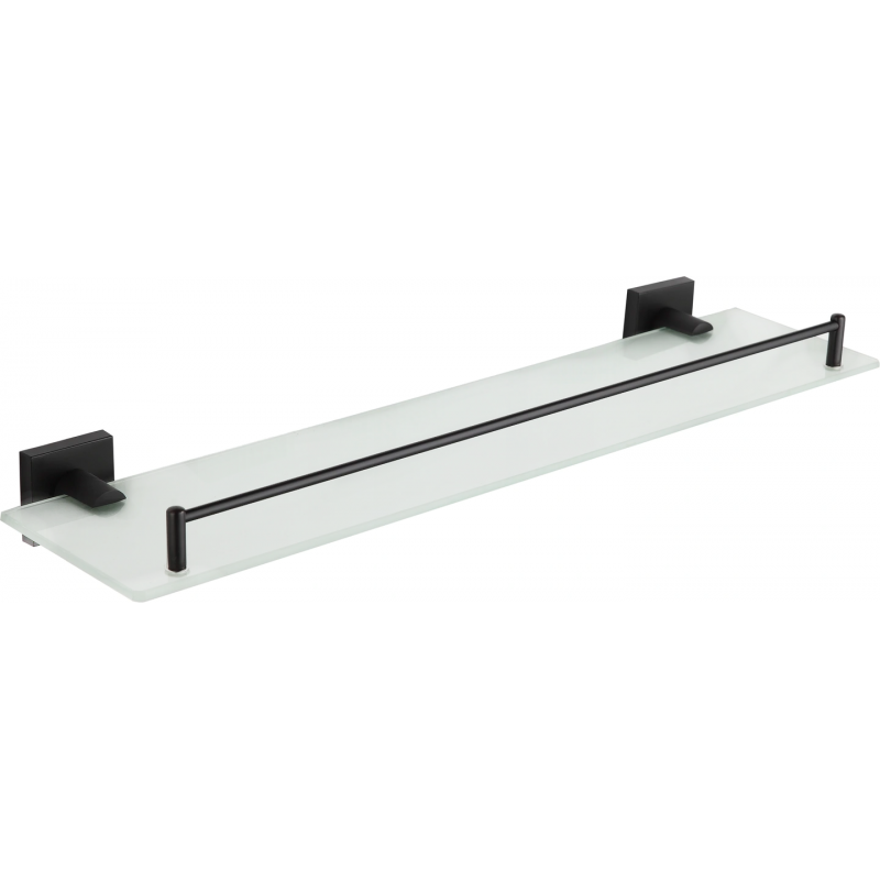 Mexen Rufo karājas stikla plaukts, melns - 7050937-70