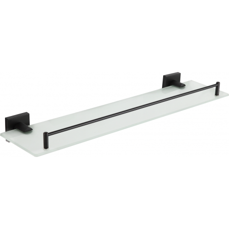 Mexen Rufo karājas stikla plaukts, melns - 7050937-70